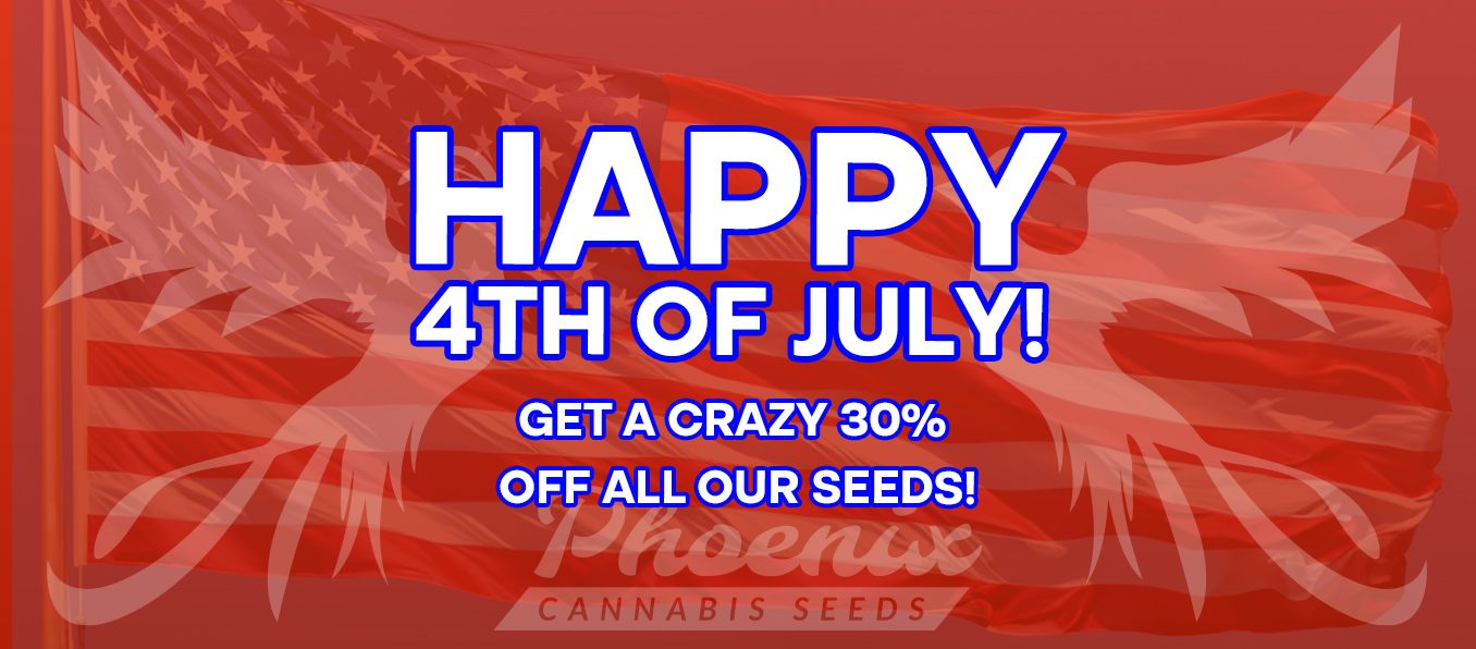 Happy 4th of July! 30% Off All Our Cannabis Seeds!
